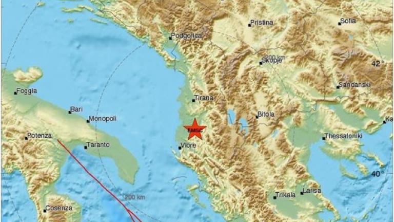Το επίκεντρο του σεισμού εντοπίζεται 60 χιλιόμετρα νότια των Τιράνων και 120 χιλιόμετρα βορειοδυτικά της Κόνιτσας