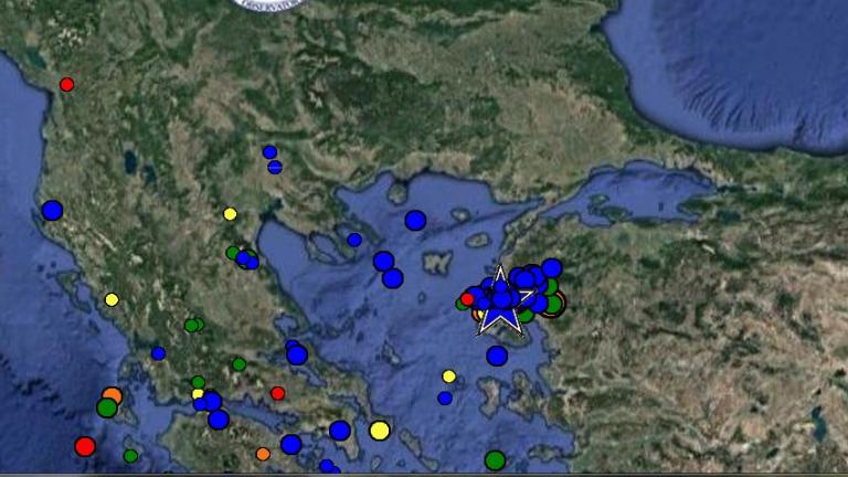 Μπαράζ σεισμικών δονήσεων στη Λέσβο