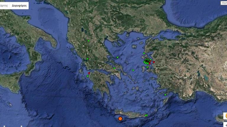 Σεισμός Τώρα: Σεισμική δόνηση 4,2 Ρίχτερ, κοντά στη Γαύδο