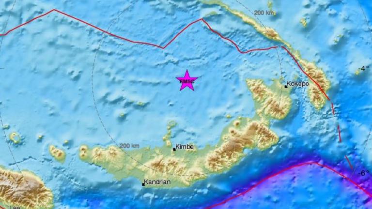 Σεισμός 6,4 βαθμών στην Παπούα Νέα Γουινέα