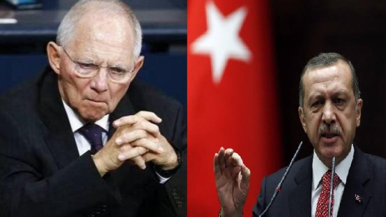 Σόιμπλε: Ο Ερντογάν καταστρέφει την ενσωμάτωση της Τουρκίας-Ερντογάν: Είστε Ναζί!
