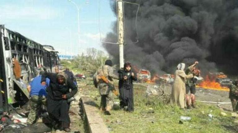 Συρία: Αιματηρή έκρηξη σε κομβόι λεωφορείων-39 άμαχοι νεκροί (ΠΡΟΣΟΧΗ ΣΚΛΗΡΕΣ ΕΙΚΟΝΕΣ)