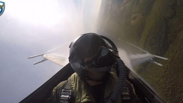 Αερομαχία Μirage 2.000 έναντι F-16 στον Παρμενίωνα 2016 (BINTEO)