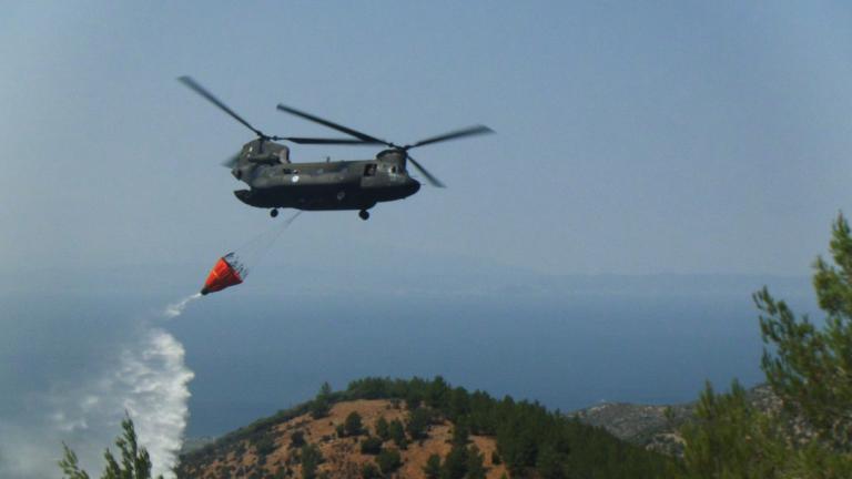 Μεγάλης έκτασης πυρκαγιά στη Θάσο - Εκκενώθηκε οικισμός