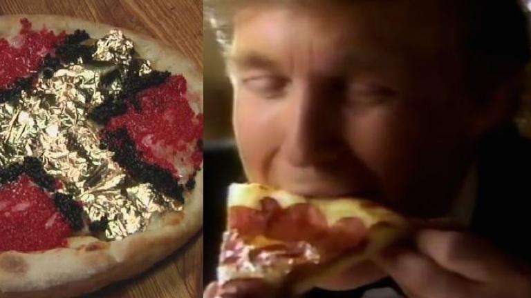 Πίτσα «Τραμπ» για γερά πορτοφόλια και καλό σκοπό