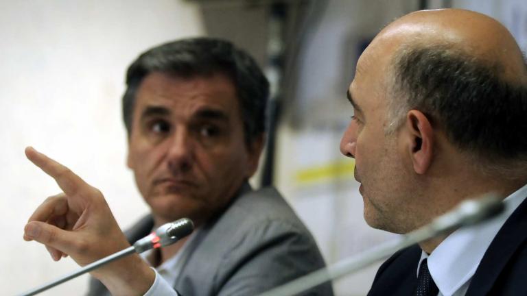 Συνάντηση Μοσκοβισί με Τσακαλώτο, Σταθάκη και Χουλιαράκη