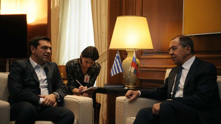 Ολοκληρώθηκε η συνάντηση του Αλ. Τσίπρα με τον Σ. Λαβρόφ