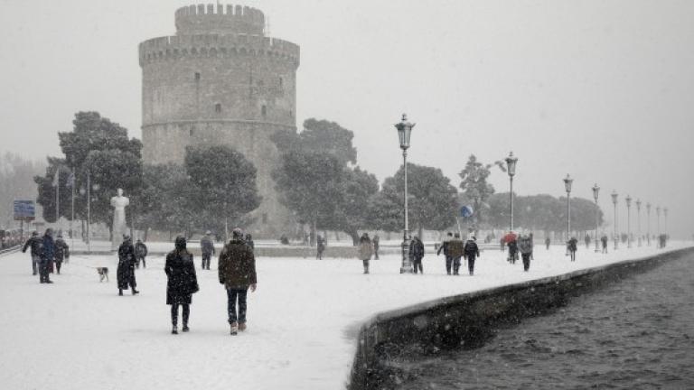 Χιόνια ξανά στην Θεσσαλονίκη- Παγετός με -5 βαθμούς Κελσίου!