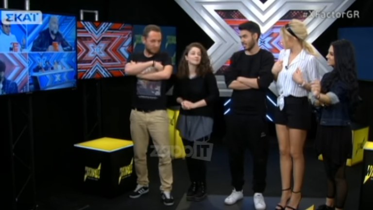 X-Factor: Είδε την Αραβανή και τα...έχασε στον αέρα (ΒΙΝΤΕΟ)