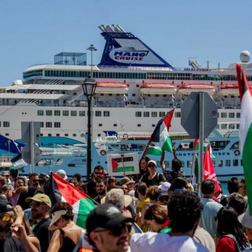 Κρήτη: Ένταση στον Άγιο Νικόλαο για την άφιξη του κρουαζιερόπλοιου με τους Ισραηλινούς τουρίστες