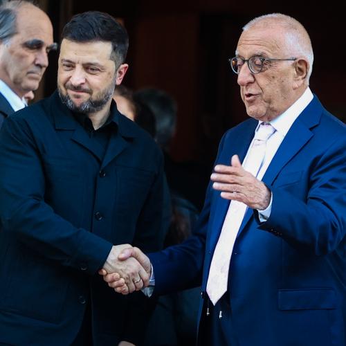 Ζελένσκι και κακλαμανης