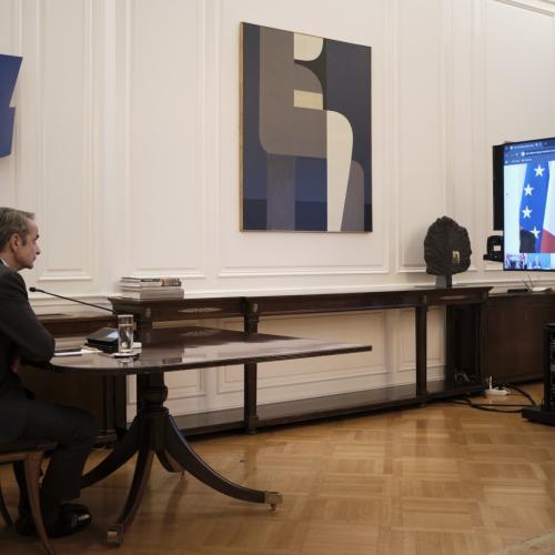 Κ. Μητσοτάκης: Συμμετείχε στην τηλεδιάσκεψη ηγετών της «Συμμαχία των Προθύμων» για την Ουκρανία 