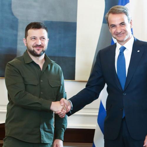 κυριακος μητσοτακης και Ζελένσκι