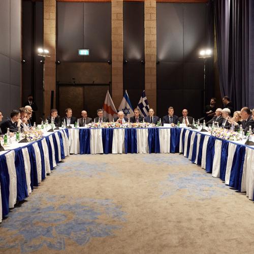 τριμερης συνατηση ελλαδας, κυπρου και ισραηλ