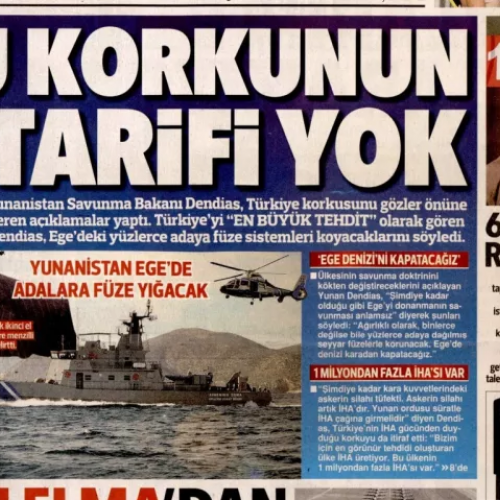 Υστερία στην Τουρκία για τις δηλώσεις Δένδια: «Σχέδιο της Ελλάδας να "κλειδώσει" το Αιγαίο - Θα αναπτύξει πυραύλους σε νησιά»