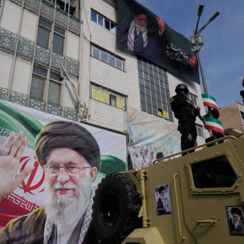 iran tehran poster khamenei