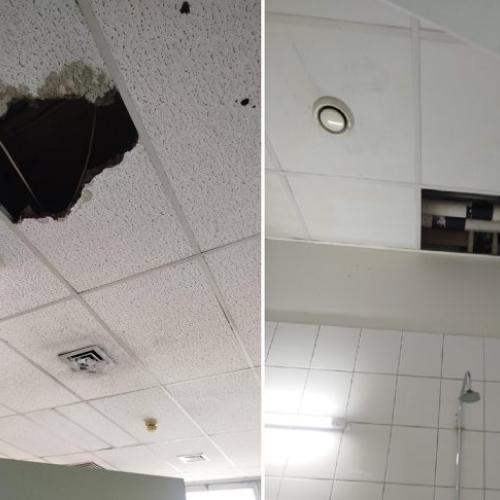 Θριάσιο: Κατέρρευσε οροφή σε θάλαμο ασθενών – «Από τύχη δεν υπήρξαν τραυματισμοί»