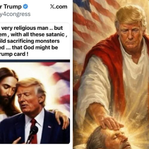 Νέα ανάρτηση Τραμπ με θρησκευτικό συμβολισμό: Δημοσίευσε εικόνα ΑΙ στην... αγκαλιά του Ιησού!