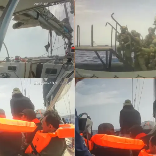 Βίντεο που μεταδόθηκε ζωντανά δείχνει Ισραηλινούς ναυτικούς κομάντος να επιβιβάζονται σε ένα από τα πλοία του «Global Sumud Flotilla» στη θαλάσσια περιοχή ανοιχτά της Κύπρου.