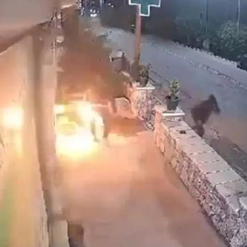 Εμπρηστική επίθεση σε φαρμακείο στη Βλαχέρνα Αρκαδίας – Τυλίχθηκαν στις φλόγες οι δράστες κατά τη διαφυγή