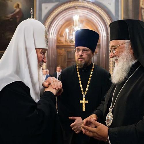 Ο Μητροπολίτης Κέρκυρας συλλειτούργησε με τον Κύριλλο στη Μόσχα