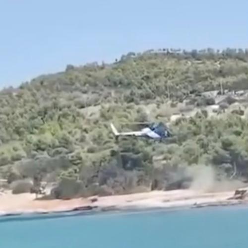 Σπέτσες: Συνελήφθη εφοπλιστής μετά την προσγείωση ελικοπτέρου σε παραλία – Βρέθηκαν ναρκωτικά στην τσάντα του