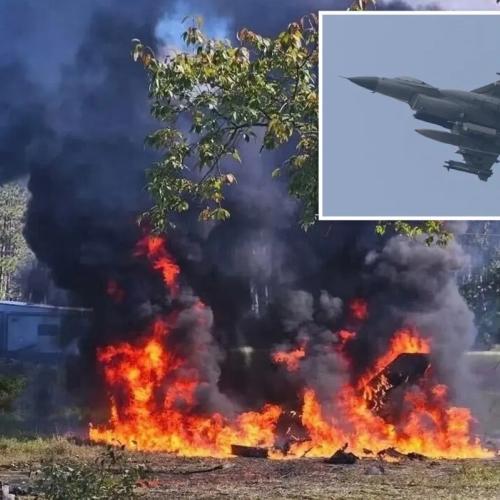 Πτώση μαχητικού F-16 στο Μίσιγκαν – Σώος ο πιλότος, εκκενώνεται η περιοχή λόγω διαρροής χημικών