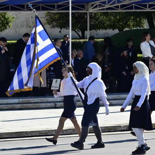 Αθήνα: Με λαμπρότητα και σύμμαχο τον καιρό ολοκληρώθηκε η μαθητική παρέλαση για την 28η Οκτωβρίου