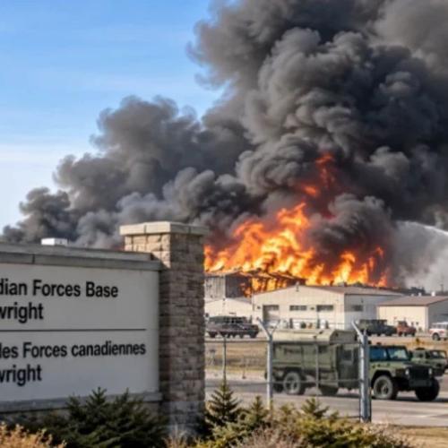 MILITARY BASE FIRE CANADA